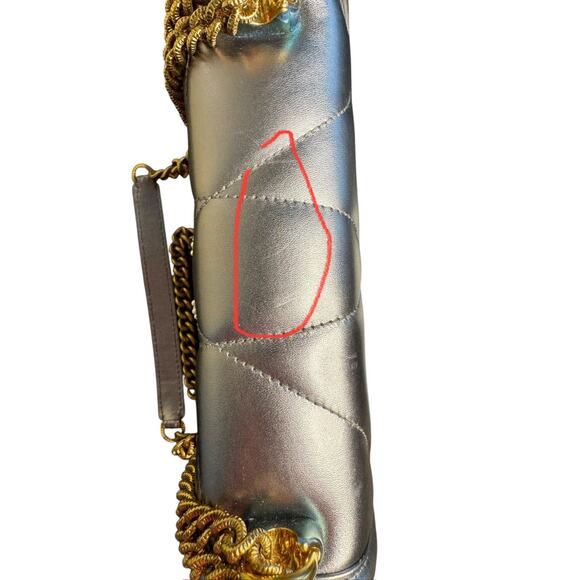 Dolce & Gabbana NIB Medium Devotion Shoulder Bag in Silver - Picture 12 of 16